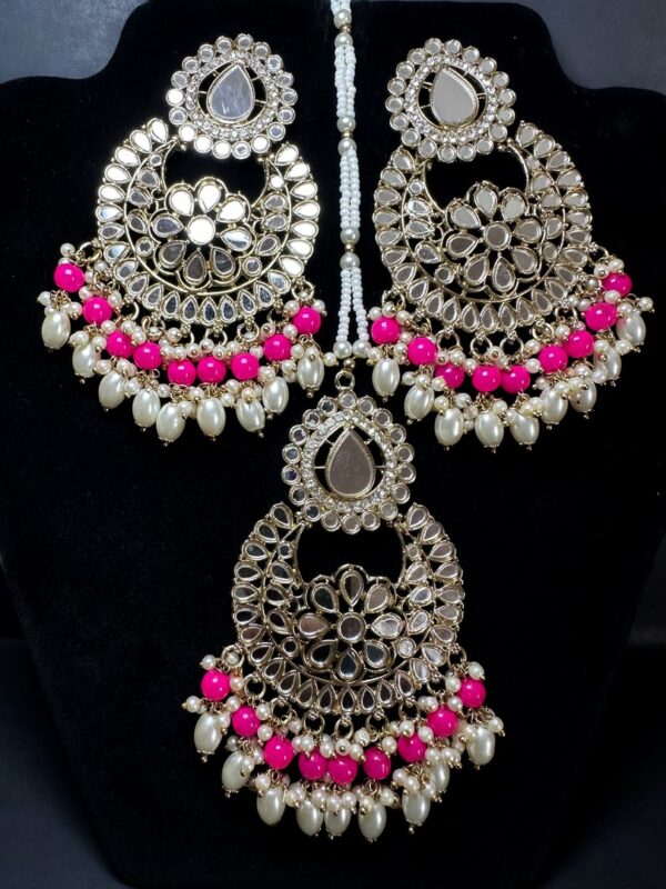 Polki Tikka & Earring Set - Timeless Indian Jewelry