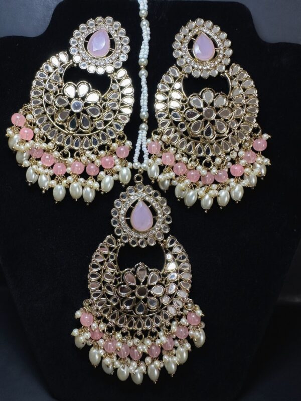 Polki Tikka & Earring Set - Timeless Indian Jewelry